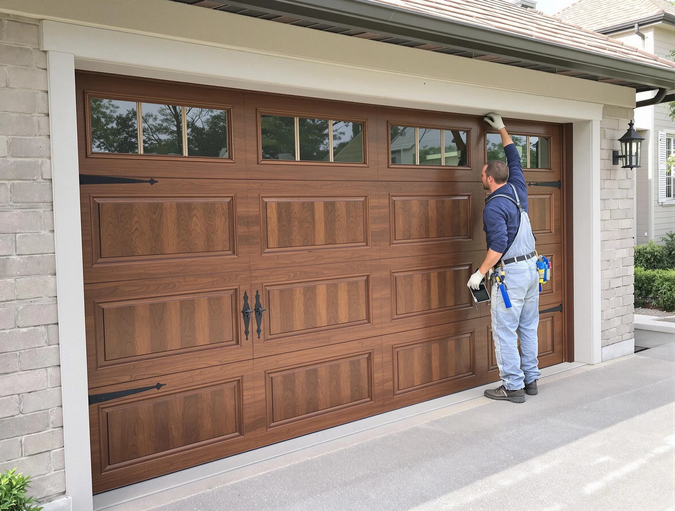 Custom garage door showcase by Bellevue Garage Door Repair in Bellevue