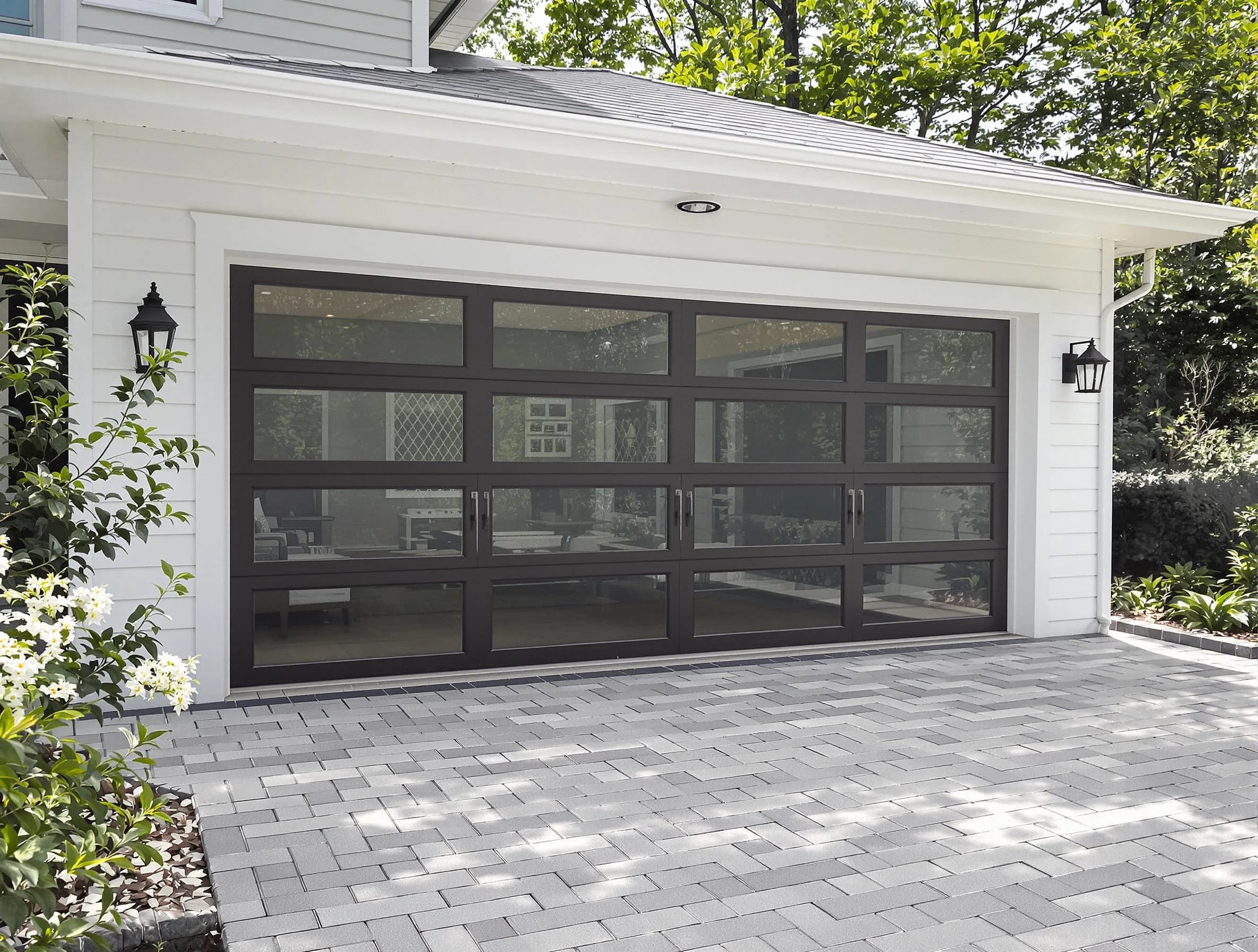Bellevue Garage Door Repair design specialist presenting custom garage door options to Bellevue homeowner