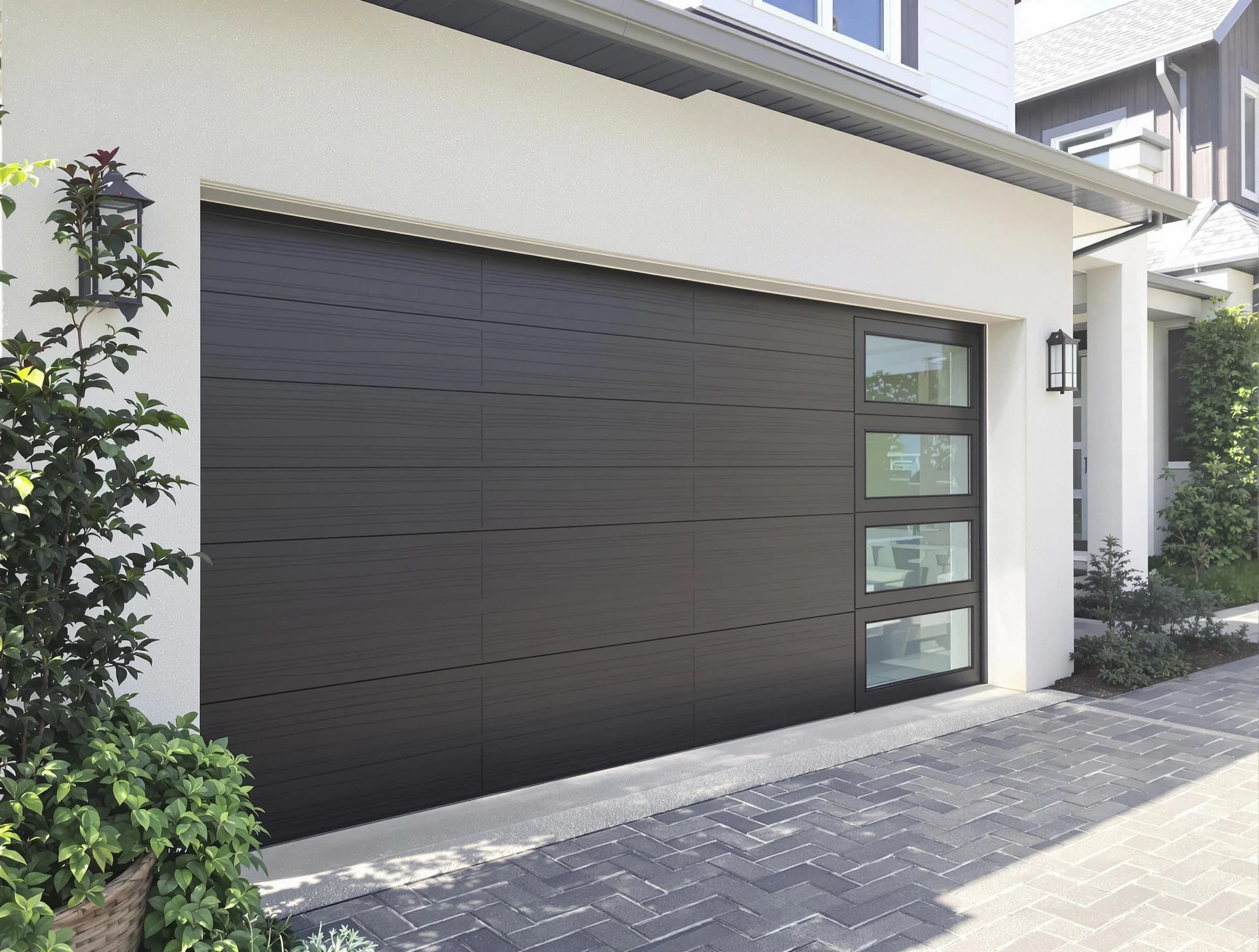 Custom garage door installation by Bellevue Garage Door Repair in Bellevue