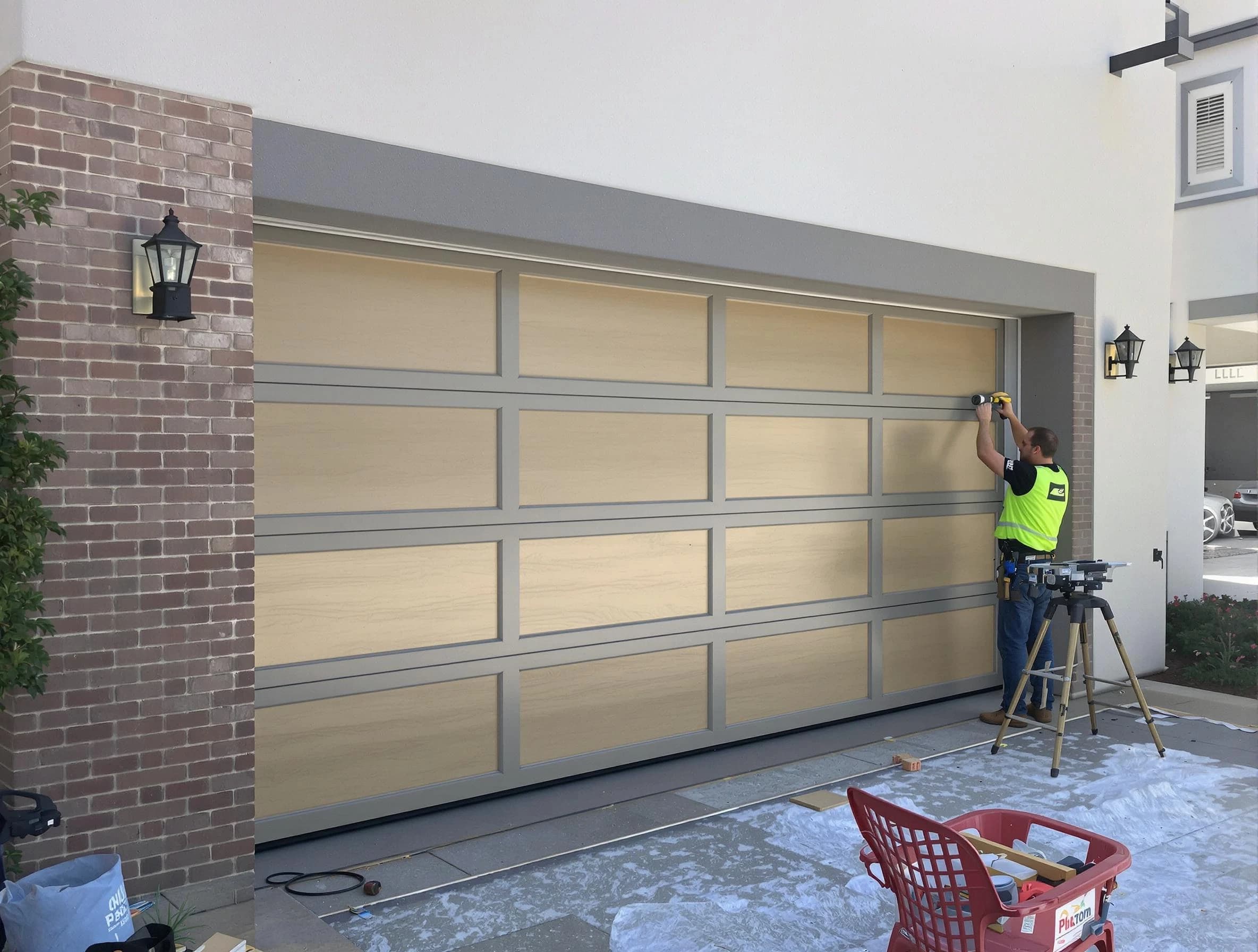 Garage door replacement service by Bellevue Garage Door Repair in Bellevue