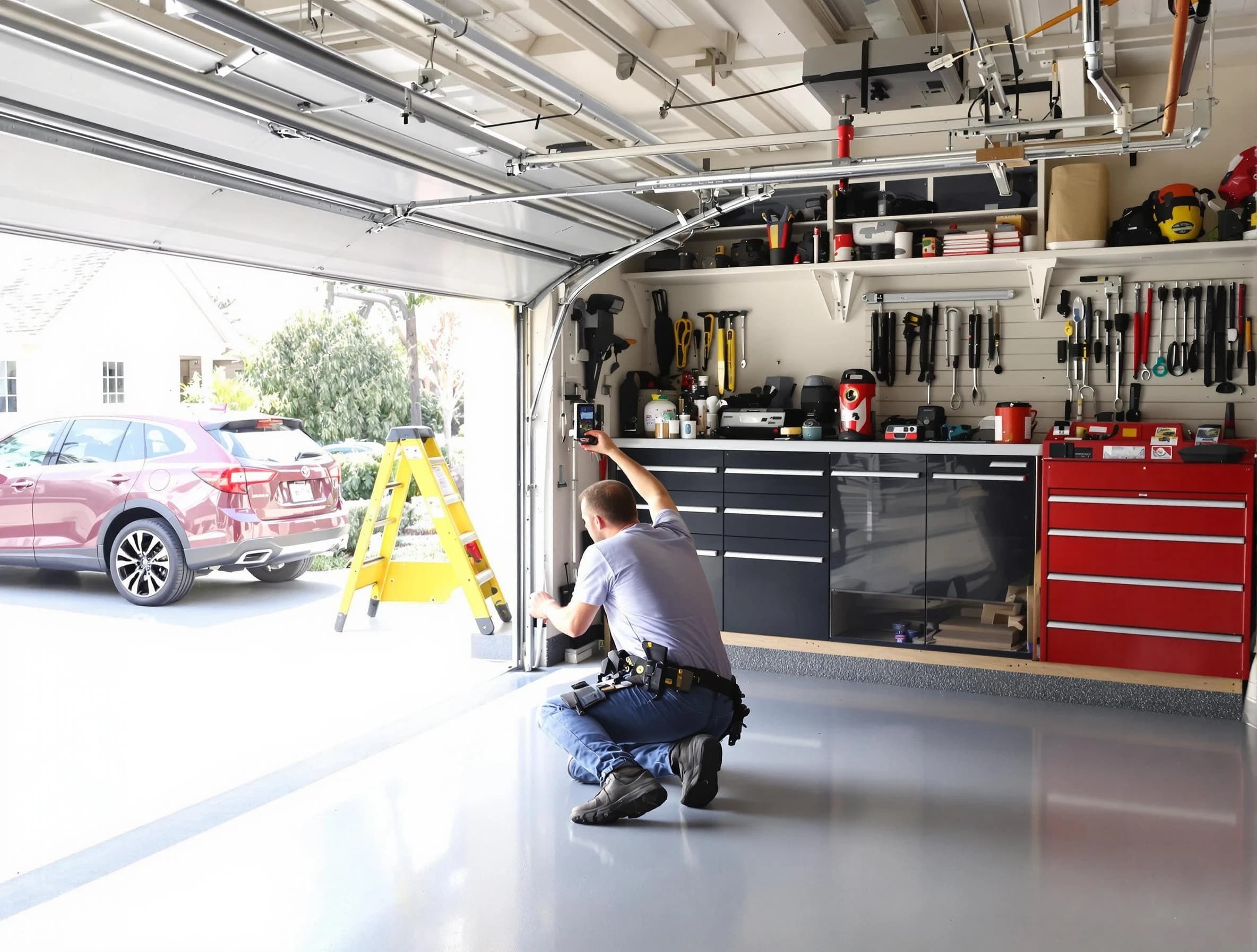 Local garage door repair service by Bellevue Garage Door Repair in Bellevue