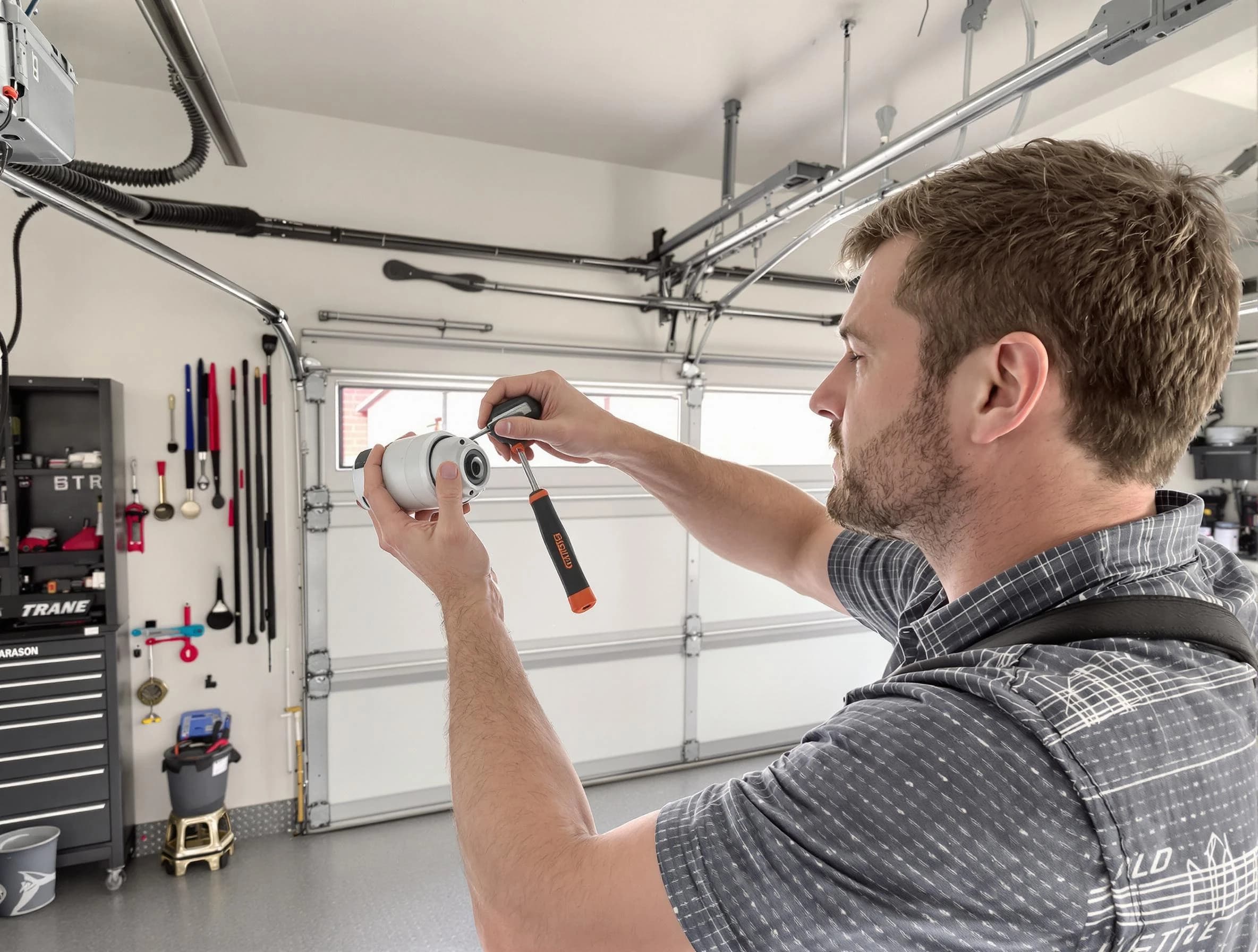 Garage door opener repair service by Bellevue Garage Door Repair in Bellevue