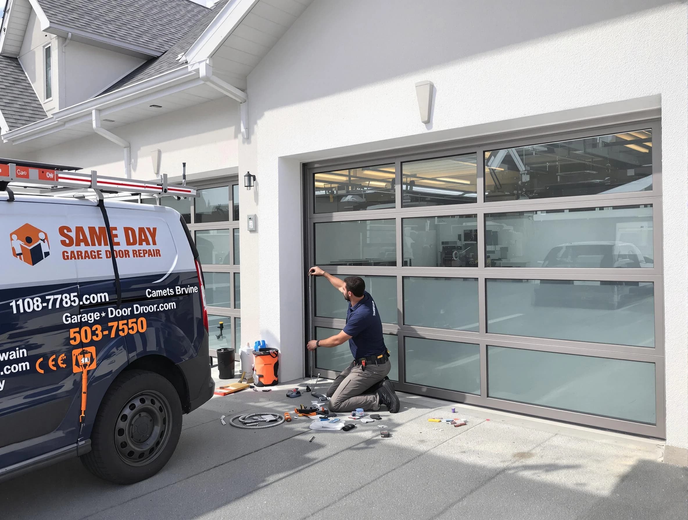 Same-day garage door repair service by Bellevue Garage Door Repair in Bellevue