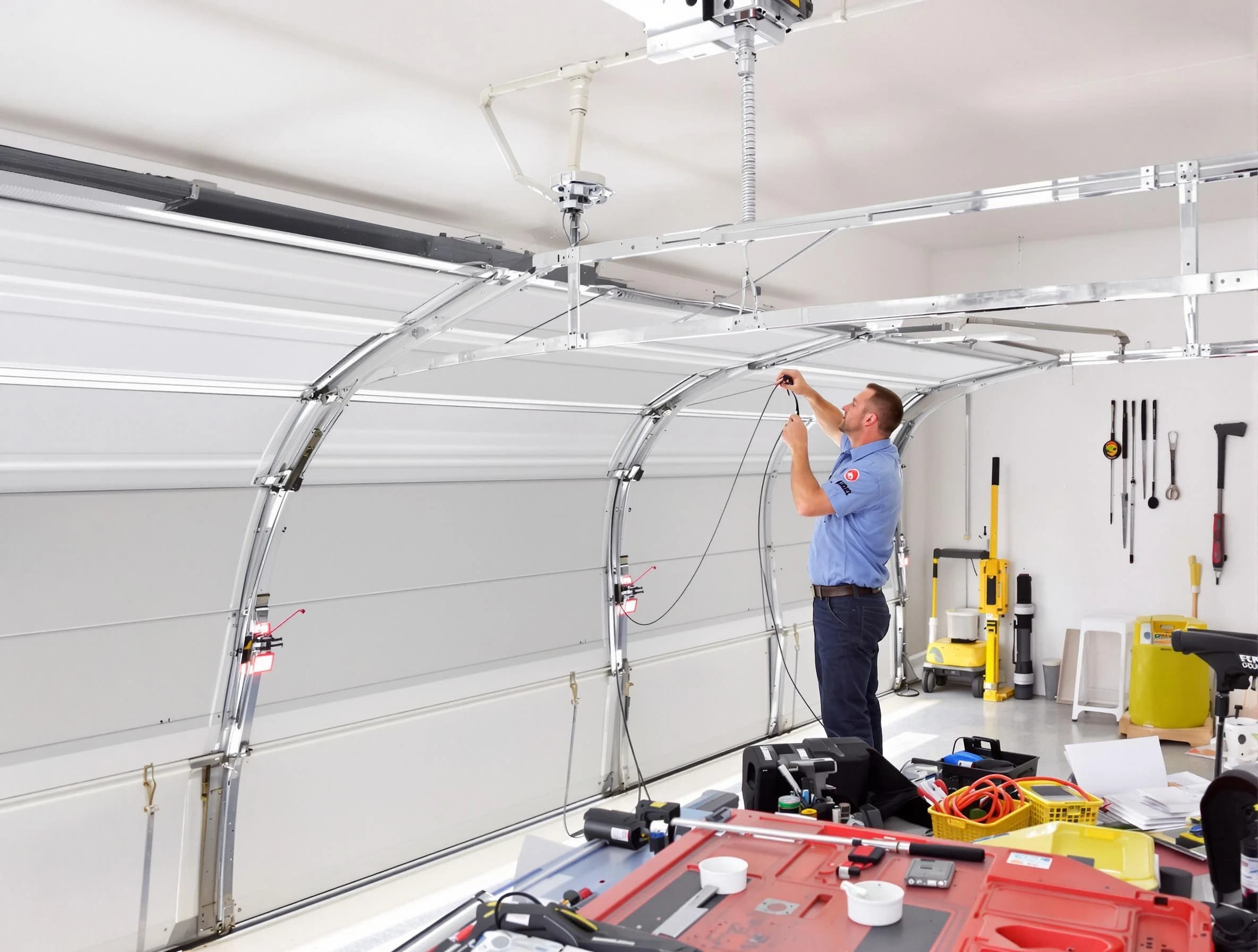 Garage door cable repair service by Bellevue Garage Door Repair in Bellevue