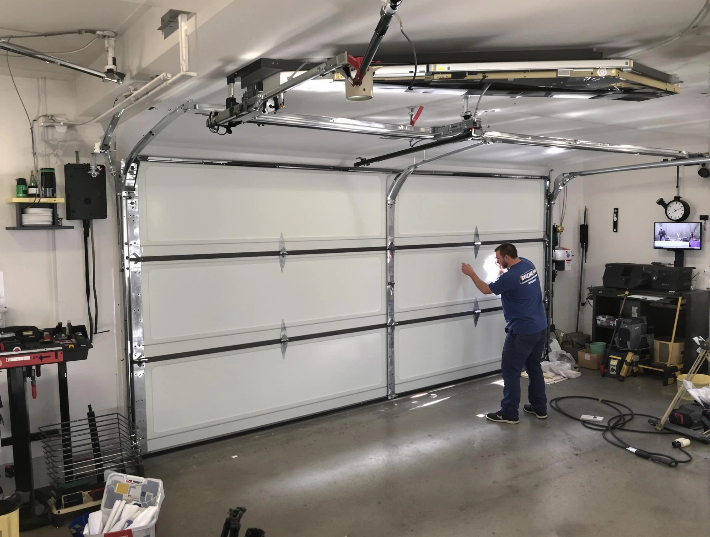 Professional garage door repair service by Bellevue Garage Door Repair in Bellevue