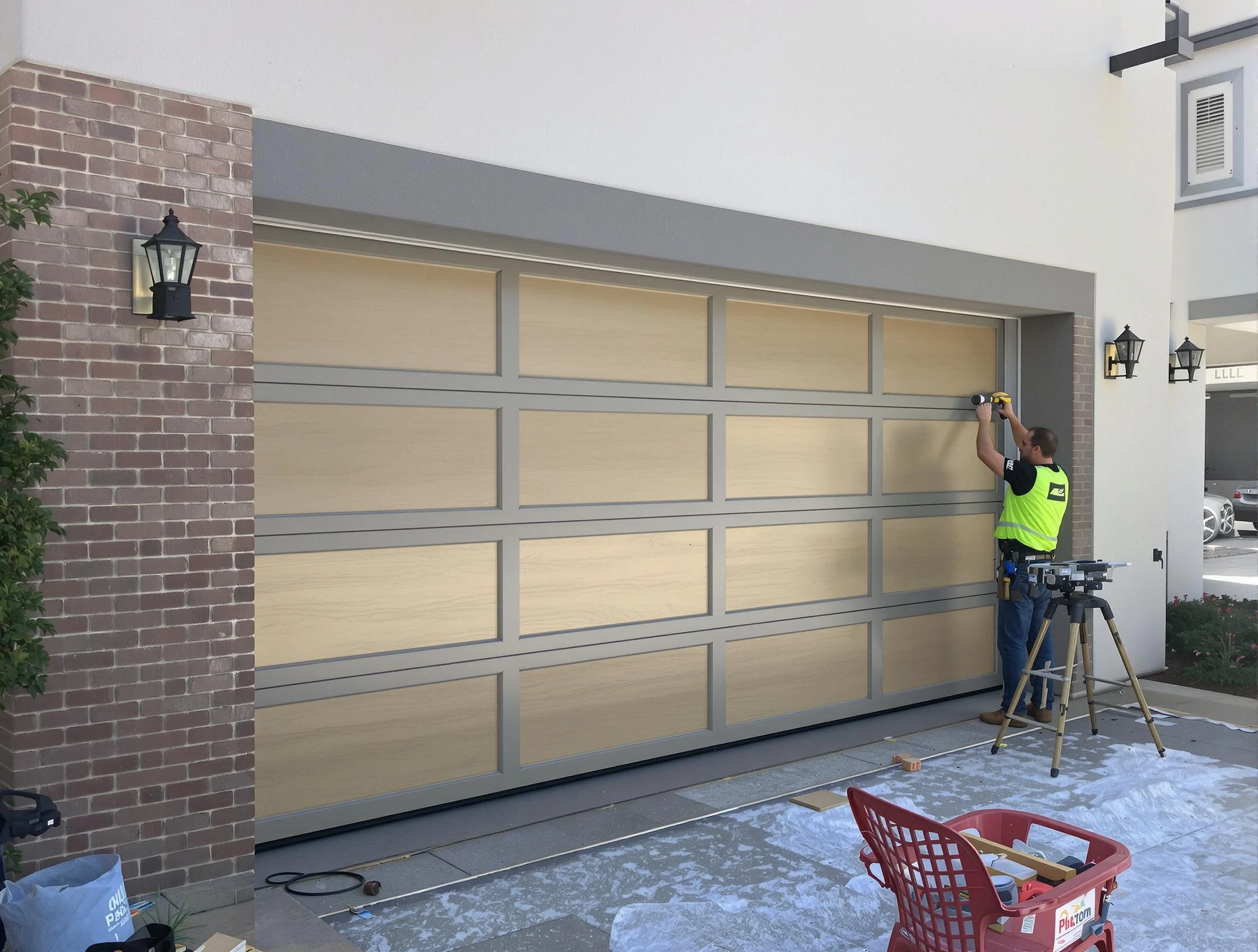 Garage door replacement service by Bellevue Garage Door Repair in Bellevue